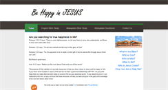 Desktop Screenshot of behappyinjesus.org