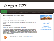 Tablet Screenshot of behappyinjesus.org